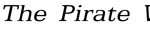 Font : Eggo-Extended-Italic 2 Custom Text : The Pirate Way Test your own text here Click to download or to view this font on a tshirt that can be custom printed in Bali
